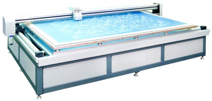 Επίπεδης βάσης Engraver Inkjet, υφαντική μηχανή χάραξης 1400mm × 1000mm, οθόνη × 3400mm 5600mm 1